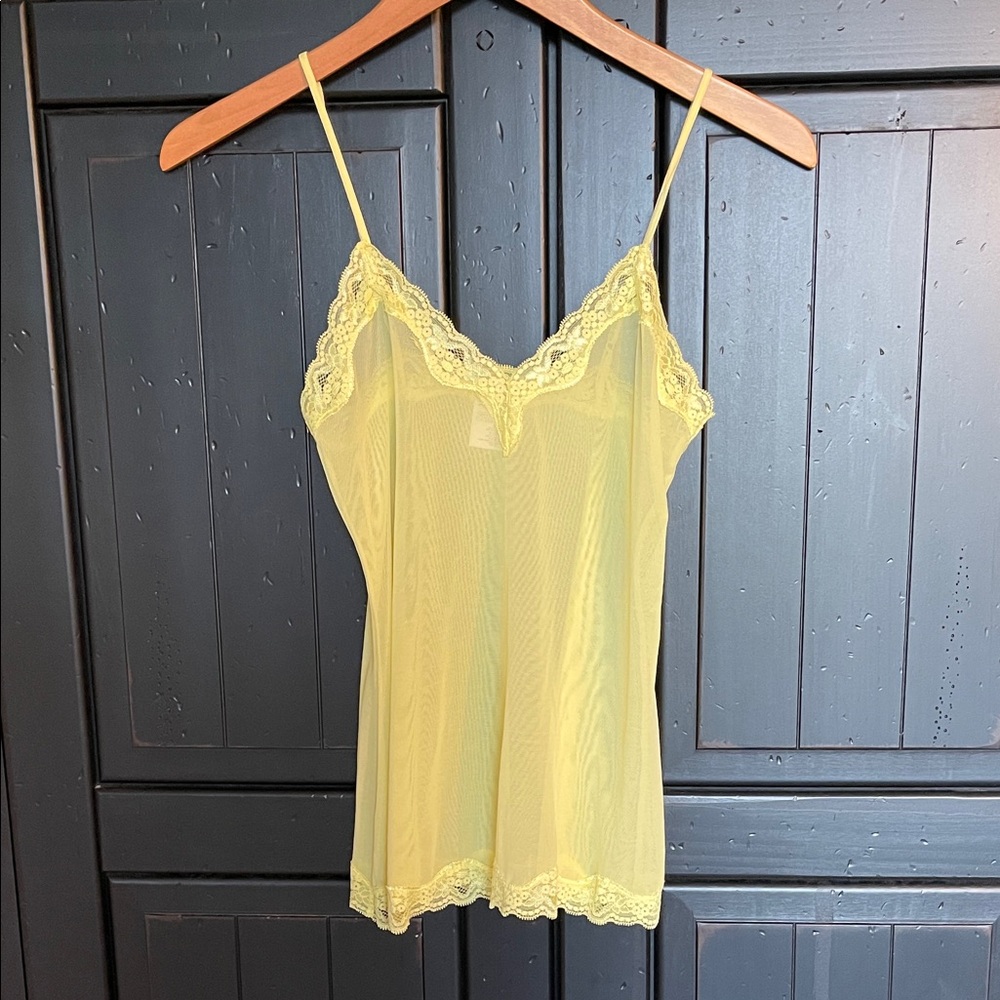 Sheer negligee top M panties small